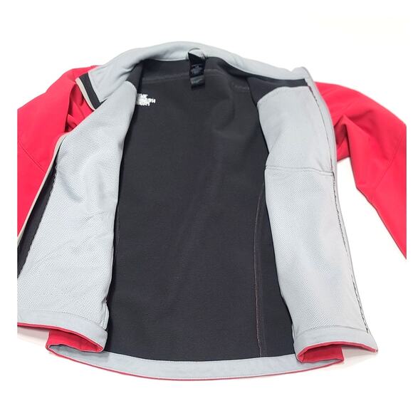 The North Face Jacket Hard Shell Fleece Lined pink zip front women's large - Picture 7 of 11